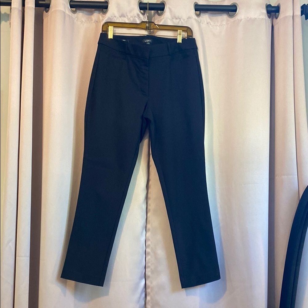 LOFT Black Curvy Trousers